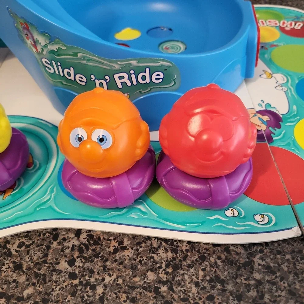 Vintage Playskool Slide 'N Ride Complete Preschool‎ Board Game Color Counting